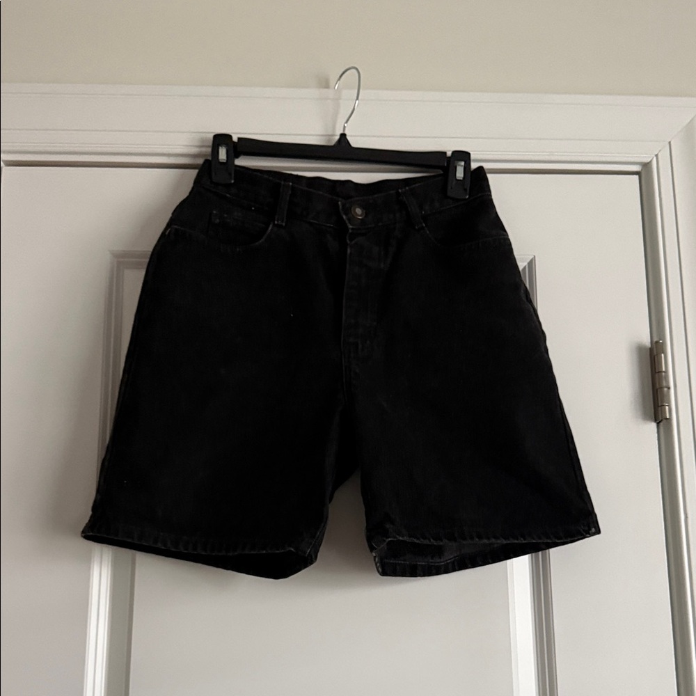Vintage Lee Kids Black Denim Shorts